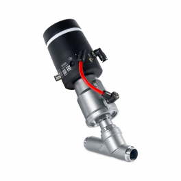 ASV-W-050-SS080-U-POS-V1A Клапан запорно-регулирующий с позиционером, Dn50, приварка